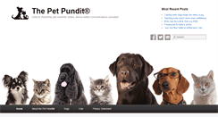Desktop Screenshot of petpundit.com