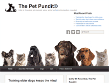 Tablet Screenshot of petpundit.com
